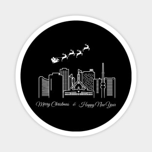 Merry Christmas Happy New Year Canberra Australia Magnet